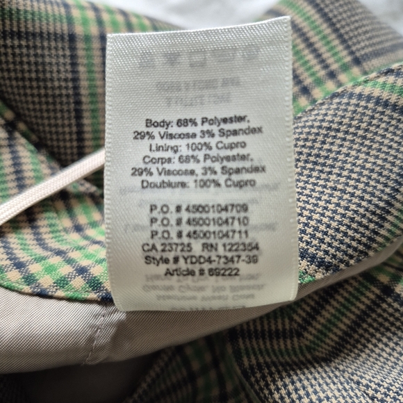 Aritzia Wilfred Renée A-line Plaid Mini Skirt Size 10 - Picture 9 of 12